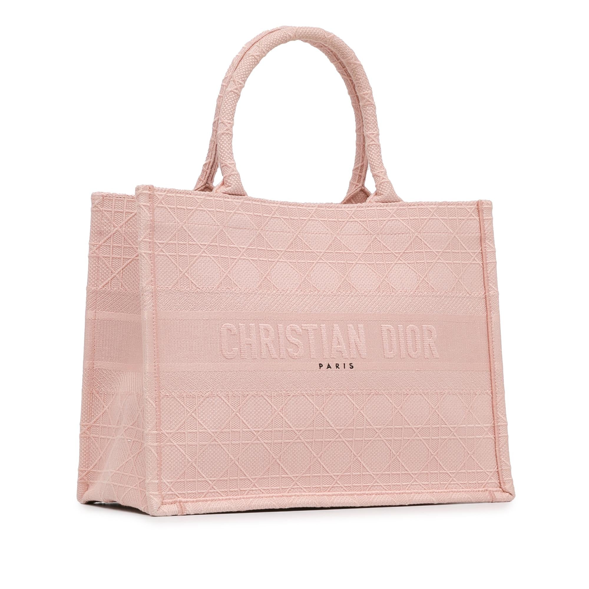 Dior Medium Cannage Embroidered Book Tote (SHG-zxt0CB)