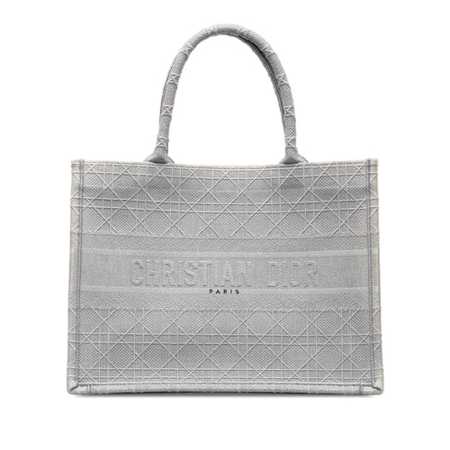 Dior Medium Cannage Embroidered Book Tote (SHG-dwrZnB)