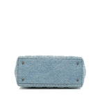 Dior Medium Cannage Lady Dior Denim Satchel (SHG-jT3XX6)