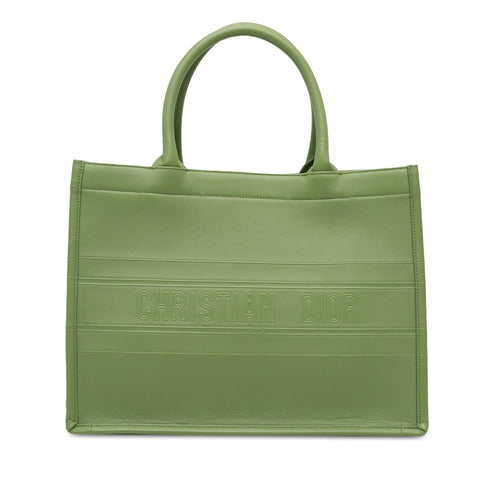 Dior Medium Embossed Leather Book Tote (SHG-Uy5Gn9)