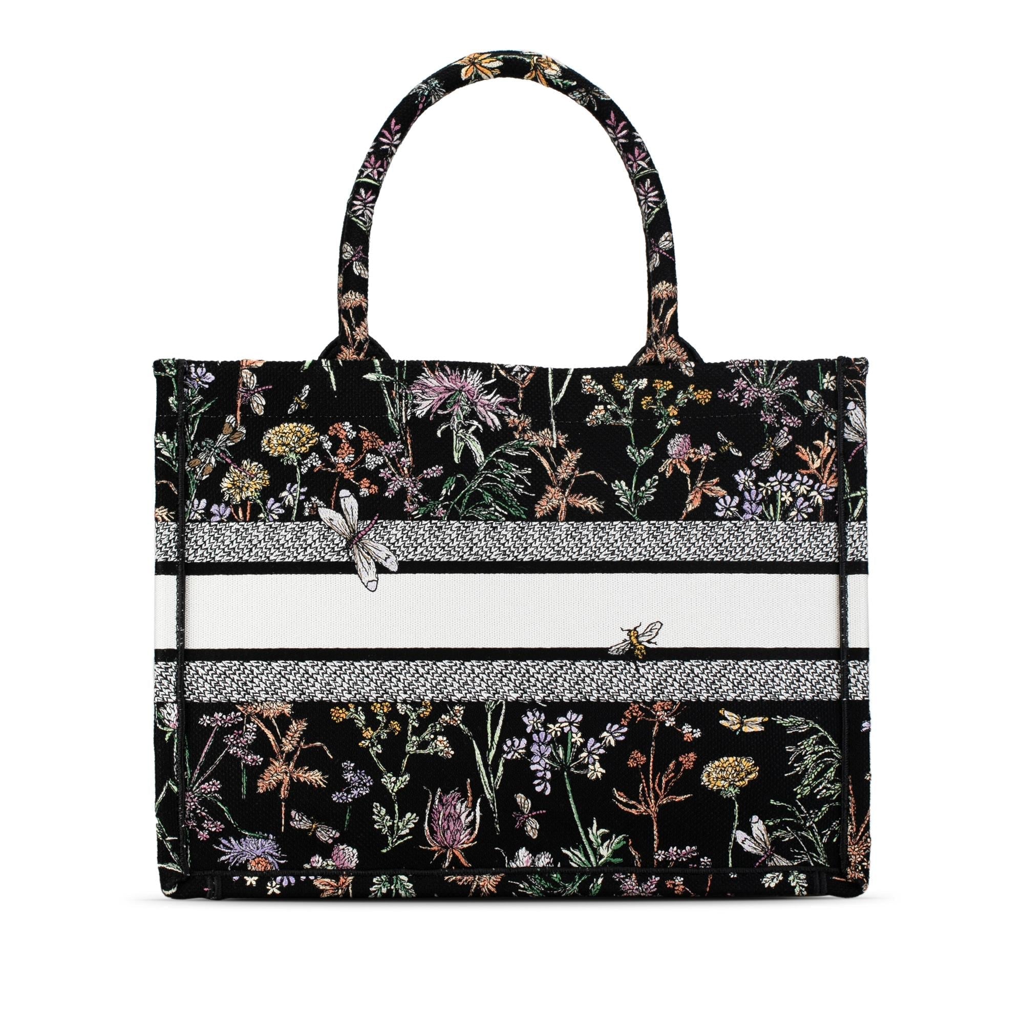 Dior Medium Embroidered Herbarium Book Tote (SHG-kasyJl)
