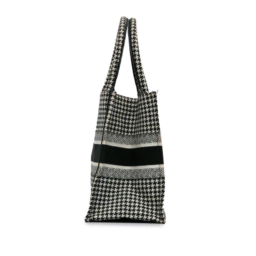 Dior Medium Houndstooth Book Tote (SHG-pPdPtp)