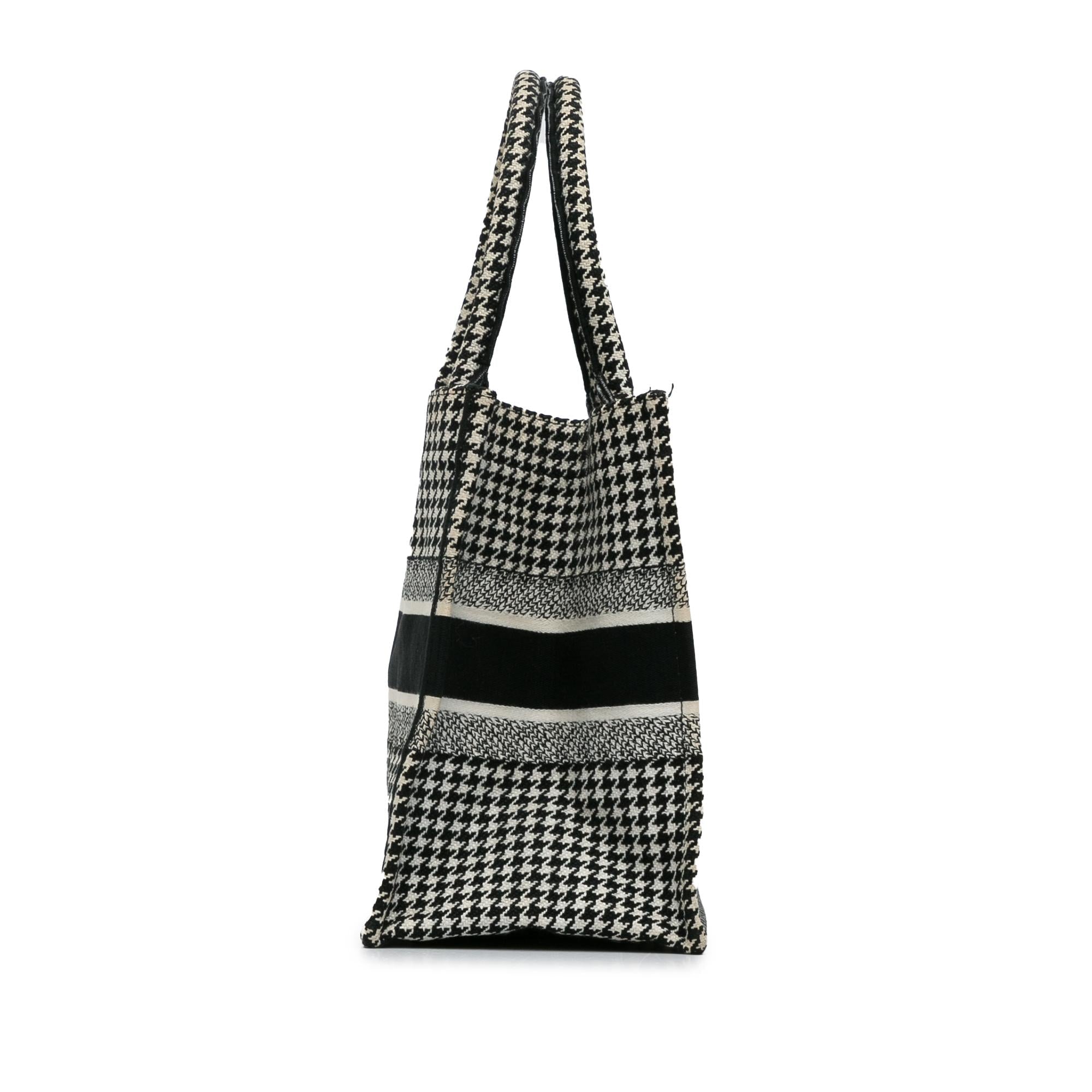 Dior Medium Houndstooth Book Tote (SHG-pPdPtp)