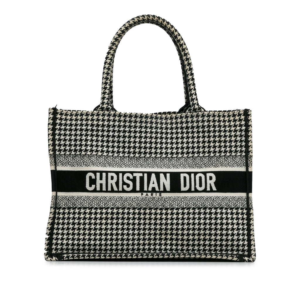Dior Medium Houndstooth Book Tote (SHG-pPdPtp)