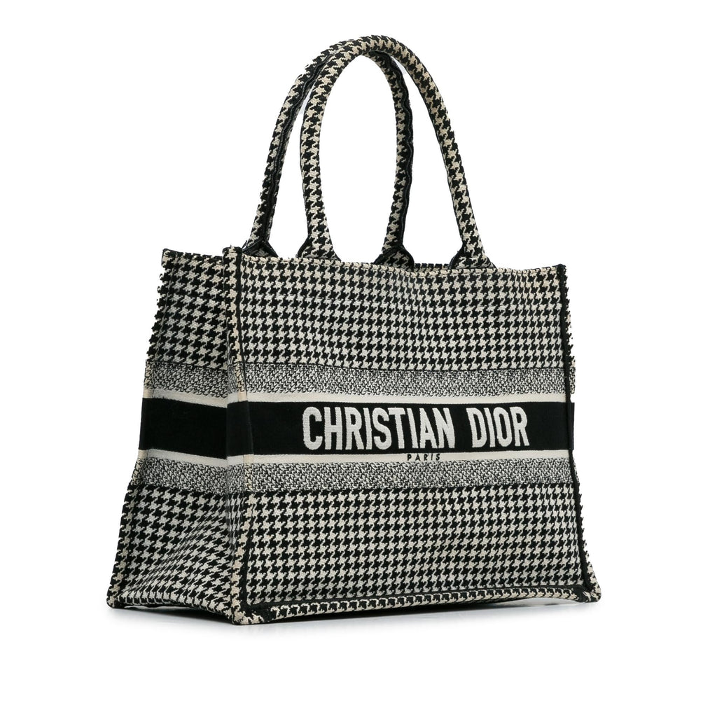 Dior Medium Houndstooth Book Tote (SHG-pPdPtp)