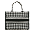 Dior Medium Houndstooth Book Tote (SHG-LsZQ4L)