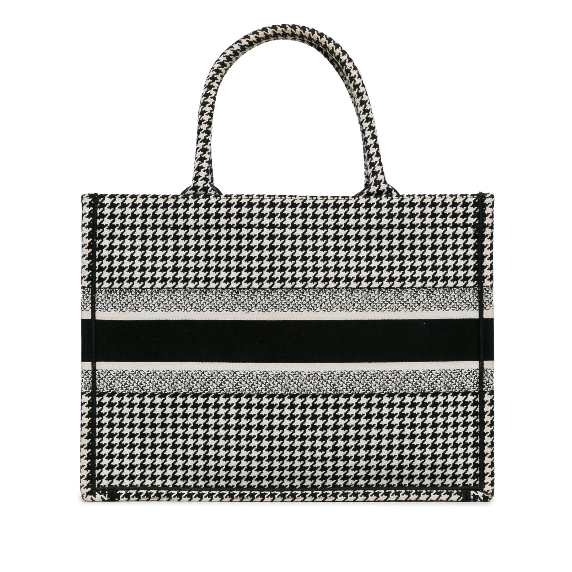 Dior Medium Houndstooth Book Tote (SHG-LsZQ4L)