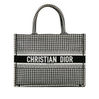 Dior Medium Houndstooth Book Tote (SHG-LsZQ4L)