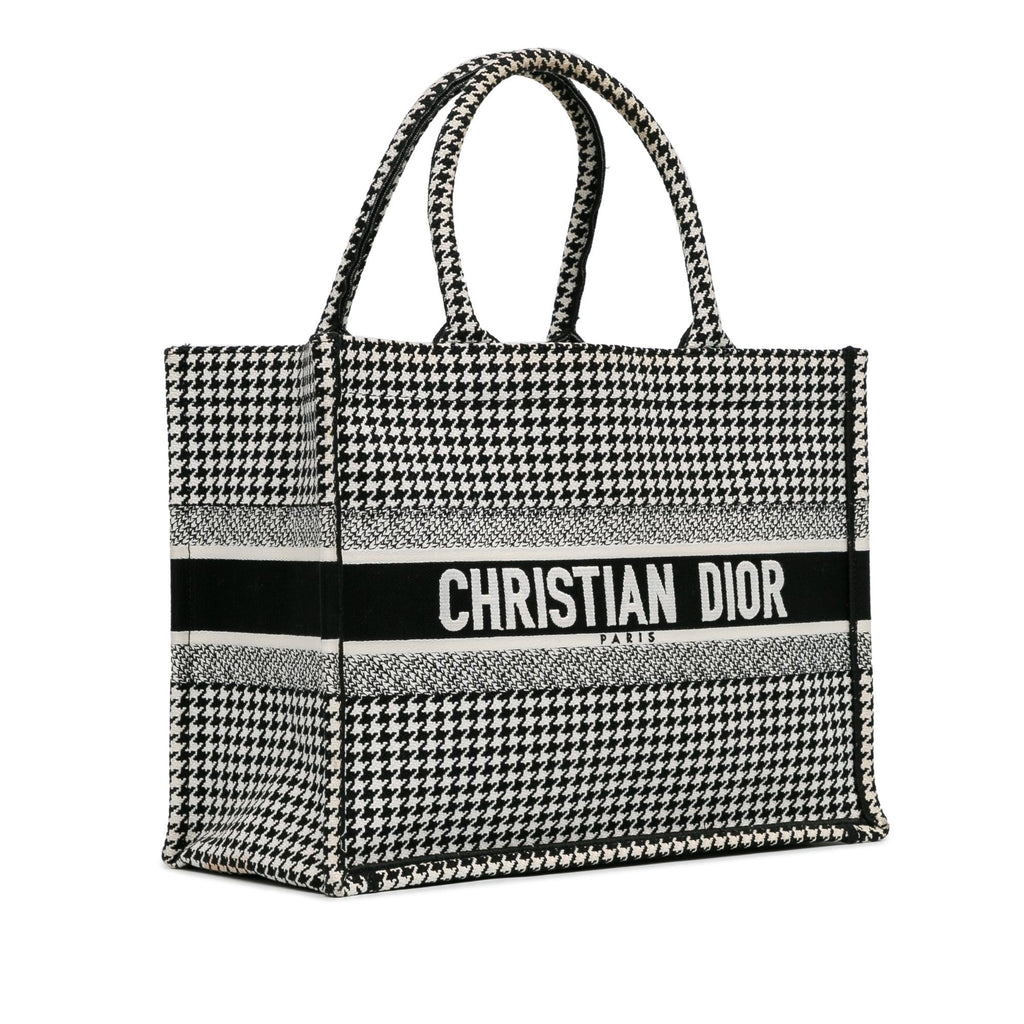 Dior Medium Houndstooth Book Tote (SHG-LsZQ4L)