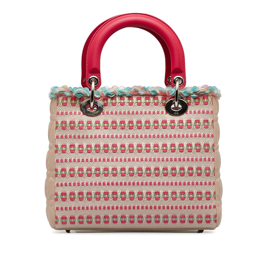 Dior Medium Tweed Lady Dior Satchel (SHG-ZQ8bZF)