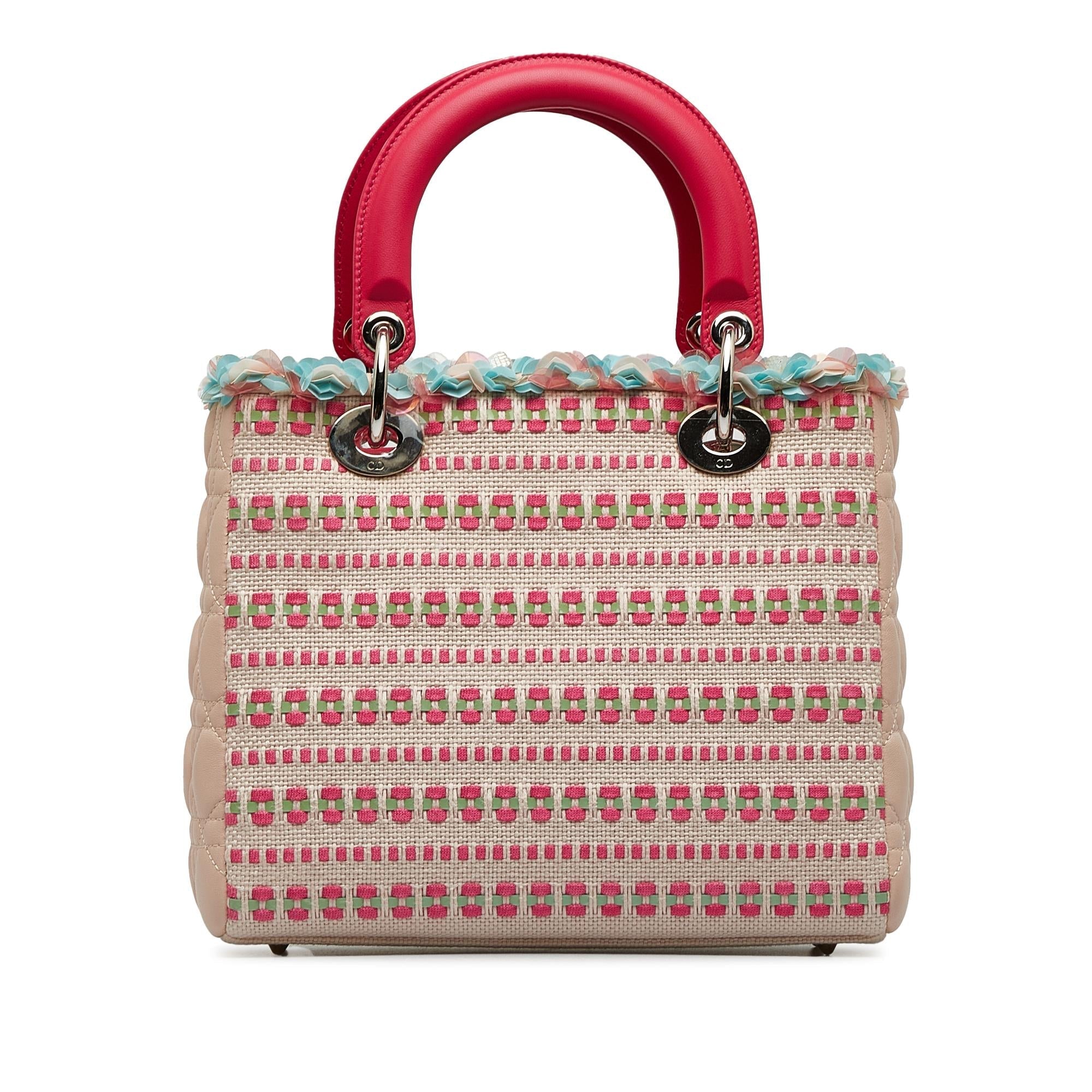 Dior Medium Tweed Lady Dior Satchel (SHG-ZQ8bZF)