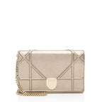 Dior Metallic Calfskin Diorama Wallet on Chain (SHF-fyOwgL)