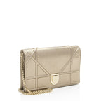Dior Metallic Calfskin Diorama Wallet on Chain (SHF-fyOwgL)