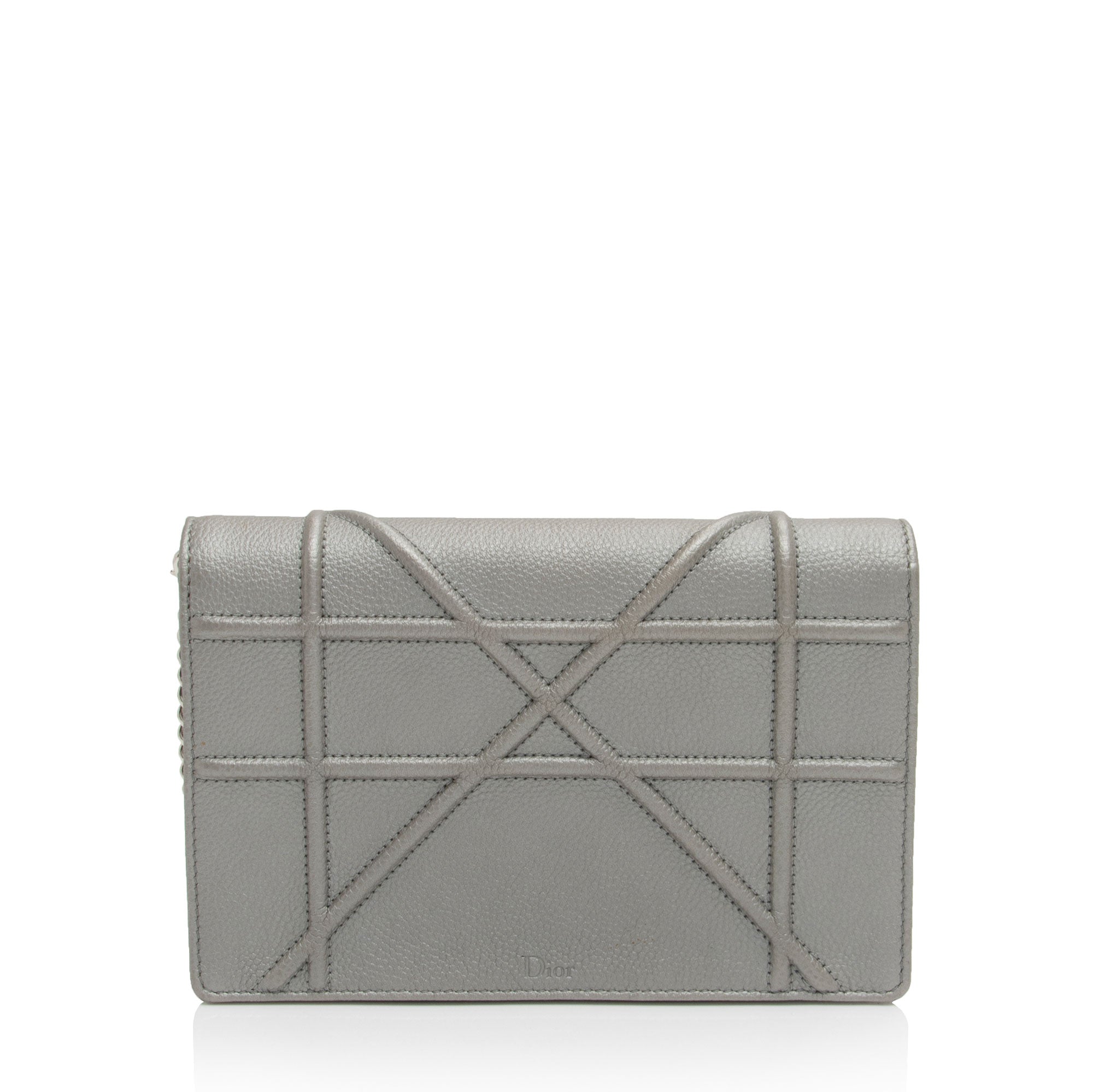 Dior Metallic Calfskin Diorama Wallet on Chain (SHF-gYNgyA)