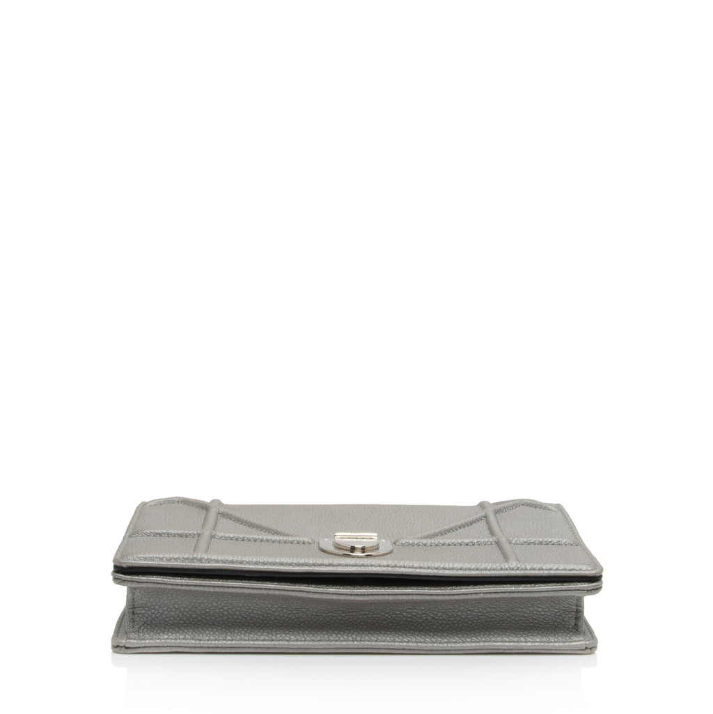 Dior Metallic Calfskin Diorama Wallet on Chain (SHF-gYNgyA)