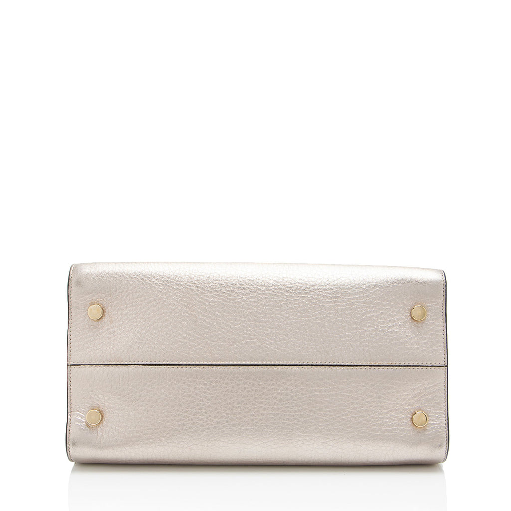 Dior Metallic Calfskin Diorever Medium Tote (SHF-gv785H)