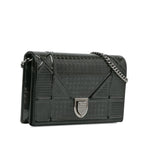Dior Metallic Patent Microcannage Diorama Wallet on Chain (SHG-PbiarO)