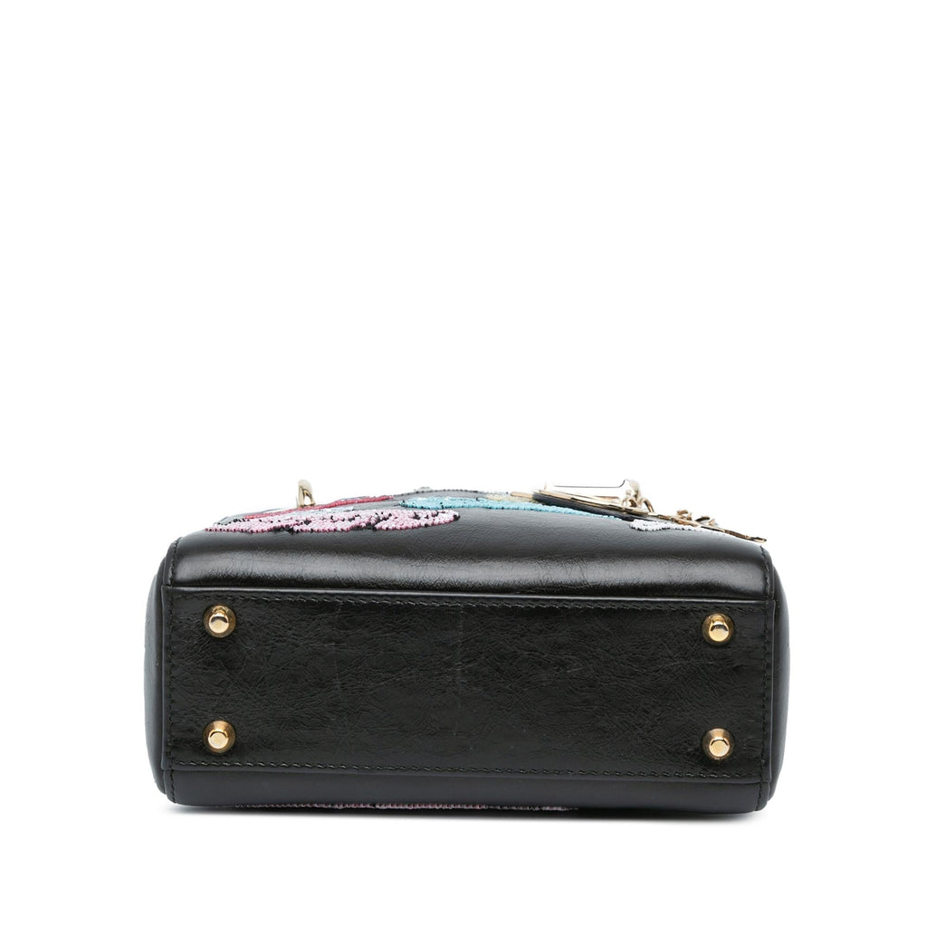 Dior Mini Beaded Calfskin Lady Dior (SHG-w6rAdL)