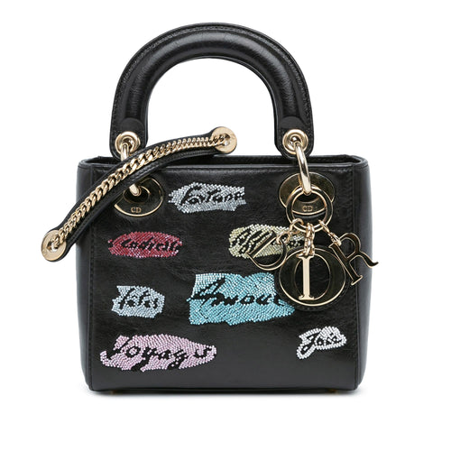 Dior Mini Beaded Calfskin Lady Dior (SHG-w6rAdL)