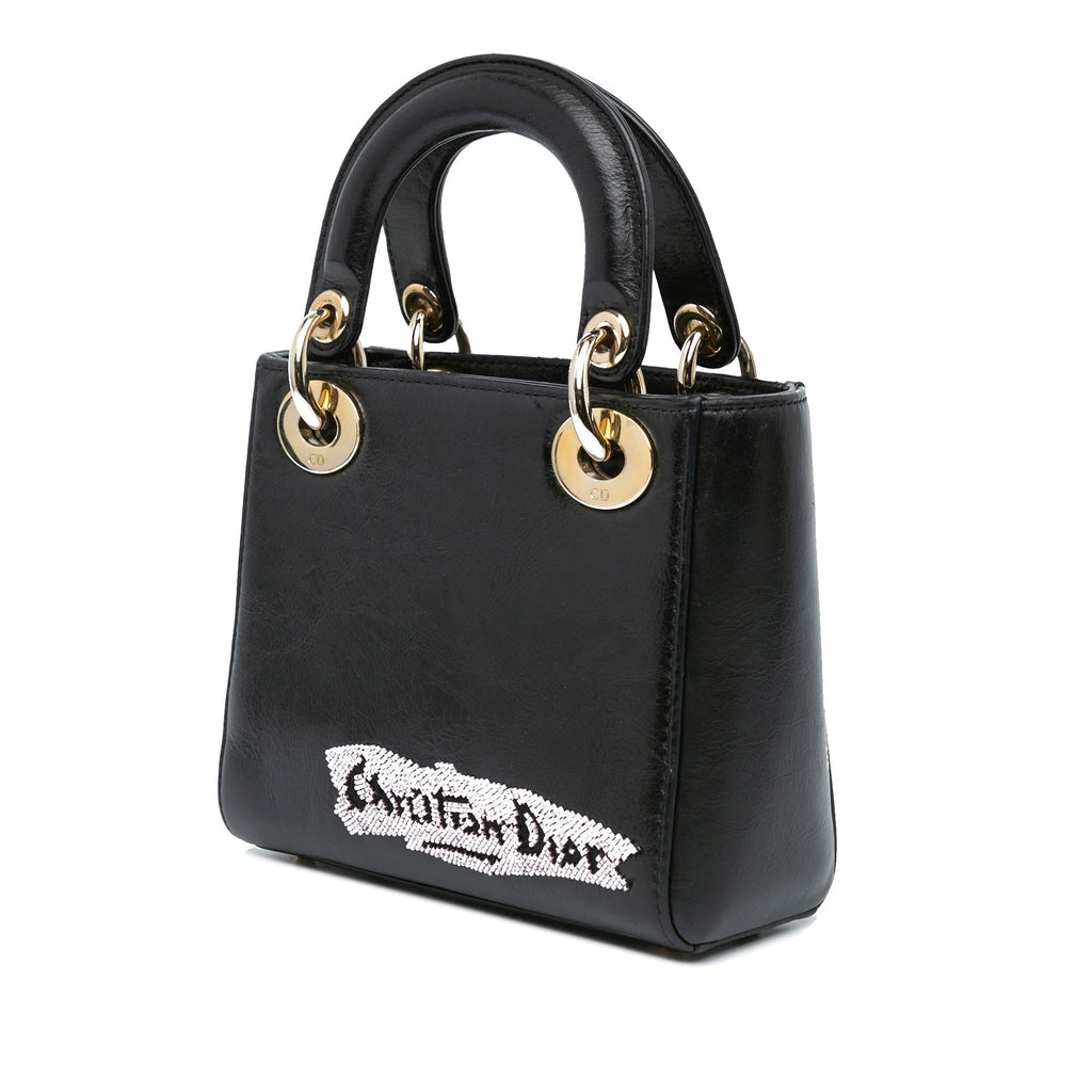 Dior Mini Beaded Calfskin Lady Dior (SHG-w6rAdL)