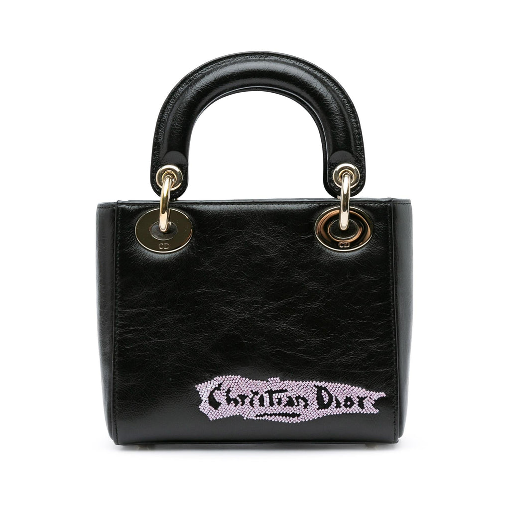 Dior Mini Beaded Calfskin Lady Dior (SHG-ylmaD1)