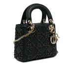 Dior Mini Beaded Lambskin Cannage Lady Dior (SHG-T5wYHY)