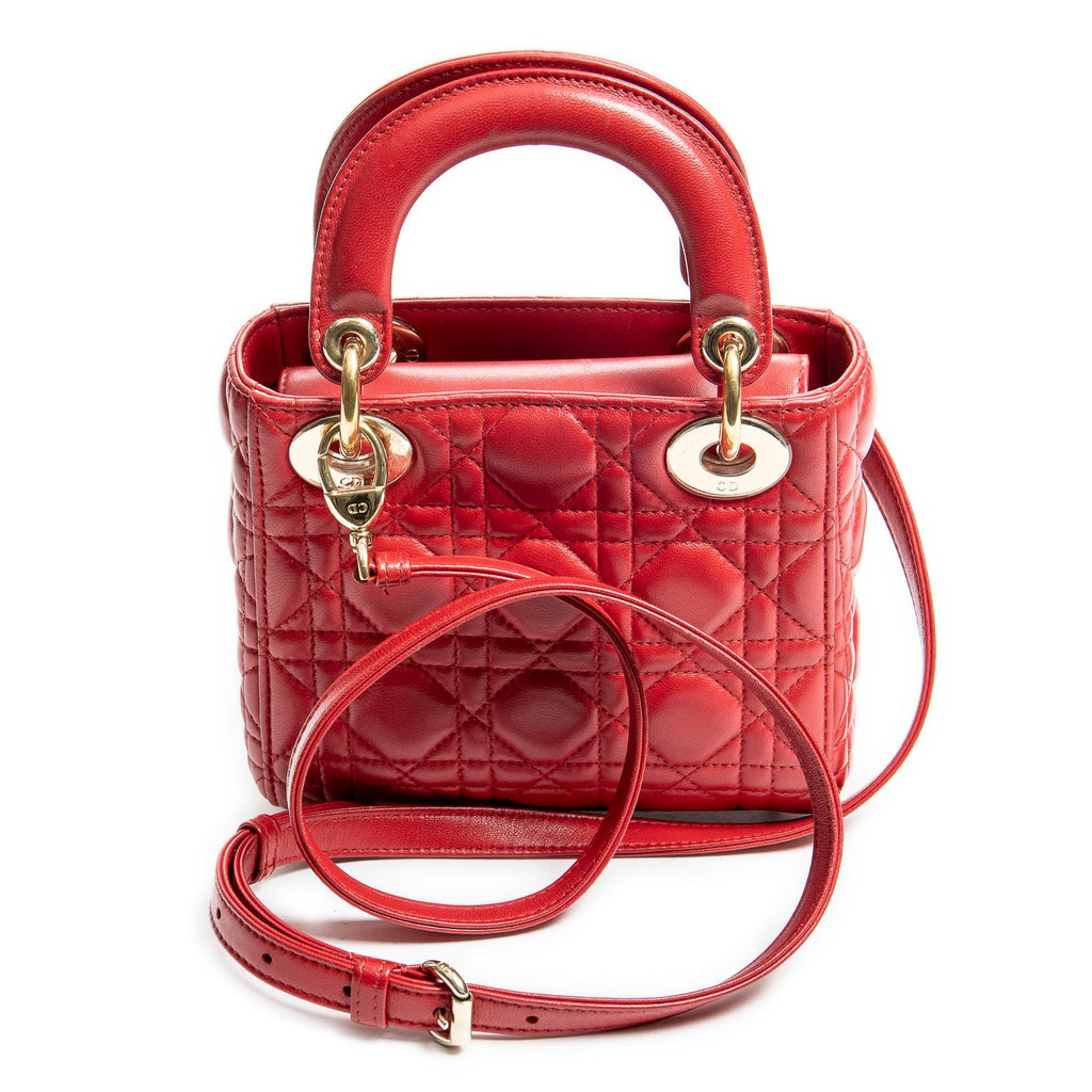Dior Mini Cannage Lambskin Lady Dior (SHG-prKoEh)