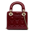 Dior Mini Cannage Patent Lady Dior (SHG-NpIWuW)