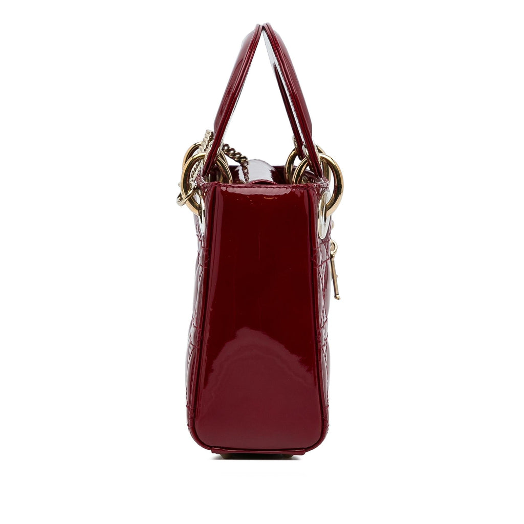 Dior Mini Cannage Patent Lady Dior (SHG-NpIWuW)