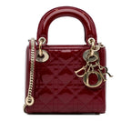 Dior Mini Cannage Patent Lady Dior (SHG-NpIWuW)