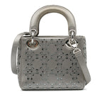 Dior Mini Crystal-Embellished Satin Lady Dior (SHG-s77LCa)