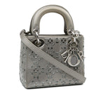 Dior Mini Crystal-Embellished Satin Lady Dior (SHG-s77LCa)