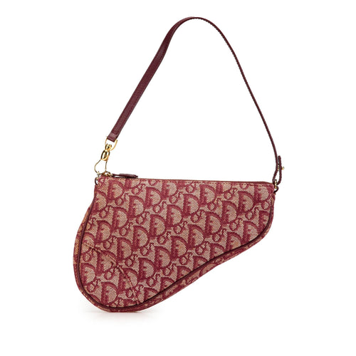 Dior Mini Diorissimo Canvas Saddle Pochette (SHG-AOq1Tb)