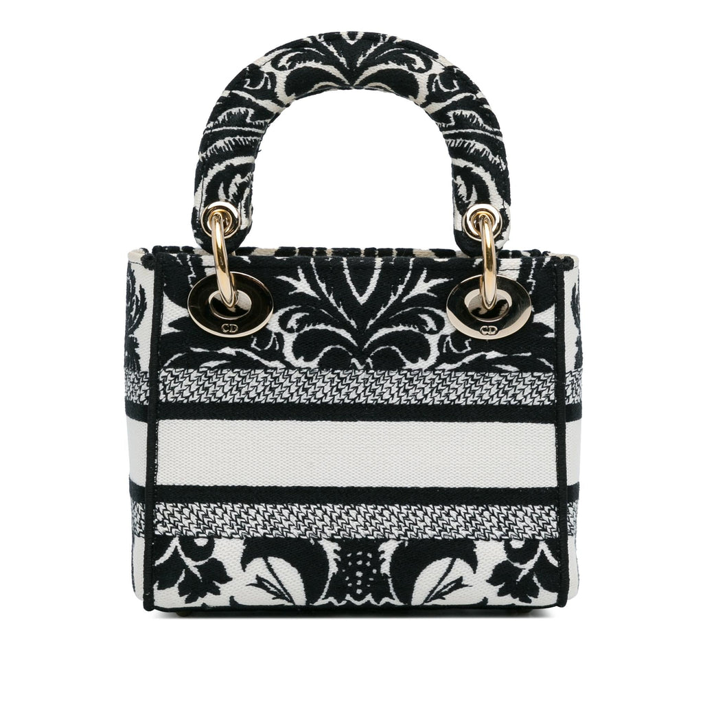 Dior Mini Embroidered Canvas Lady D-Lite (SHG-rfOZmE)