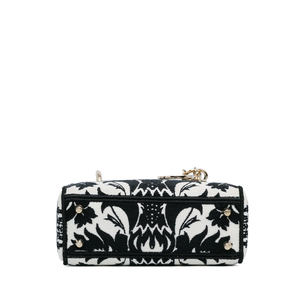 Dior Mini Embroidered Canvas Lady D-Lite (SHG-rfOZmE)