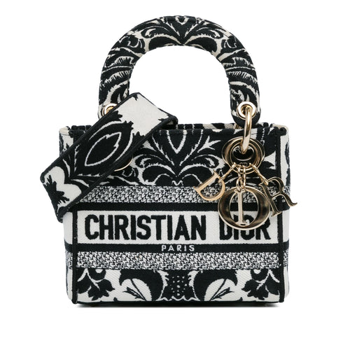 Dior Mini Embroidered Canvas Lady D-Lite (SHG-rfOZmE)