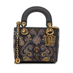 Dior Mini Embroidered Denim Lady Dior (SHG-eSDCMM)