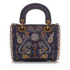 Dior Mini Embroidered Denim Lady Dior (SHG-WlCg5e)