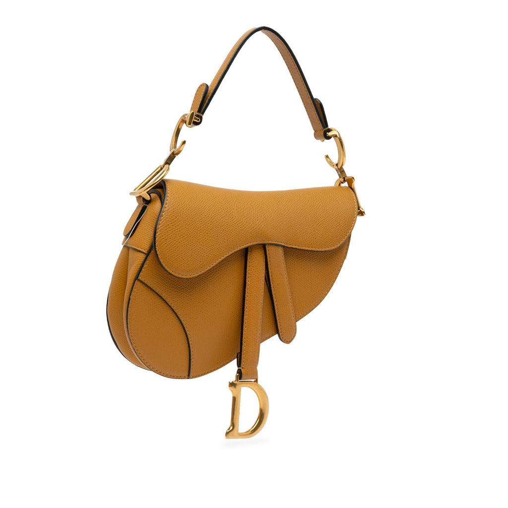Dior Mini Grained Calfskin Saddle Bag (SHG-i4LwSA)