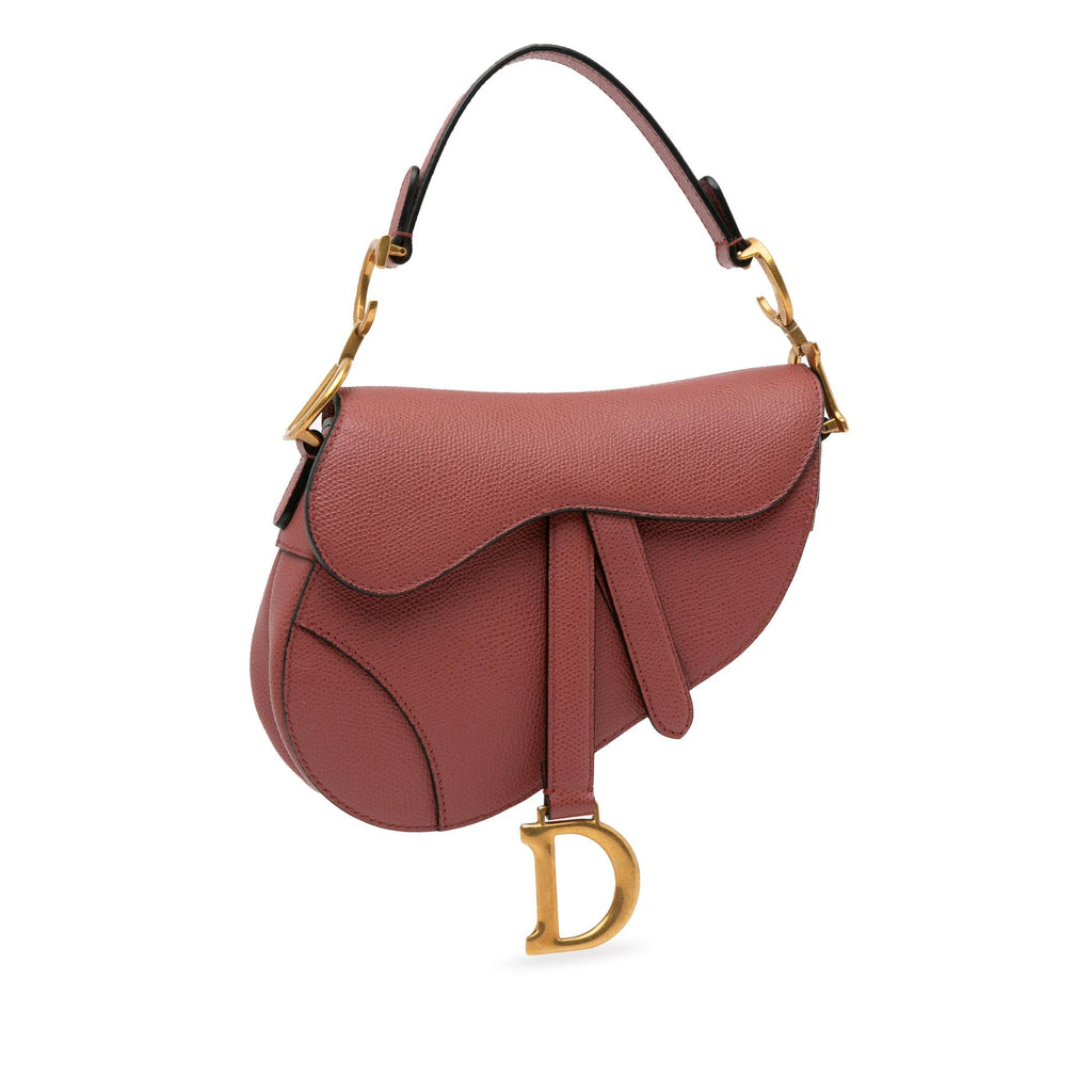 Dior Mini Grained Calfskin Saddle Bag (SHG-fpraI5)