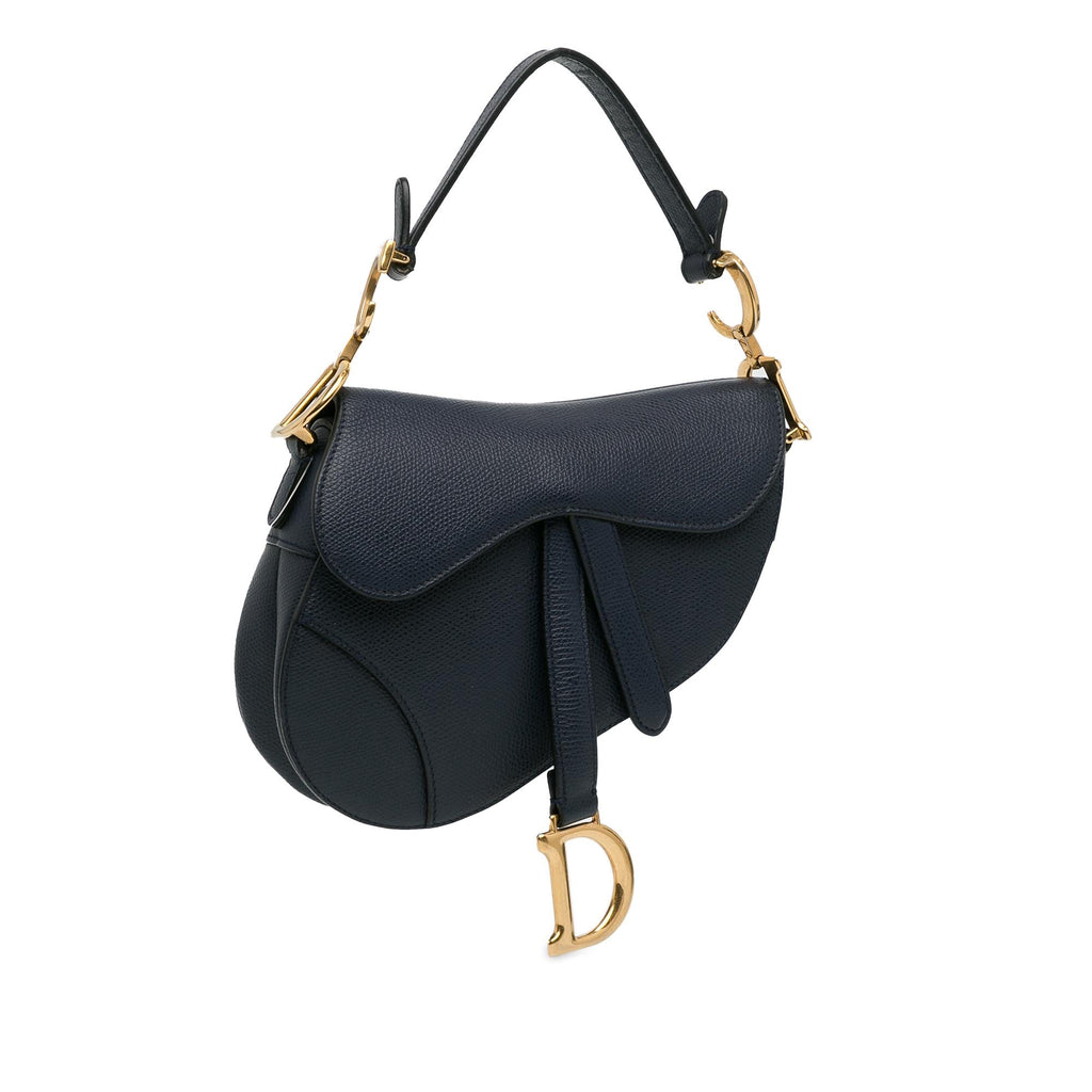 Dior Mini Grained Calfskin Saddle Bag (SHG-Mm6ZEe)