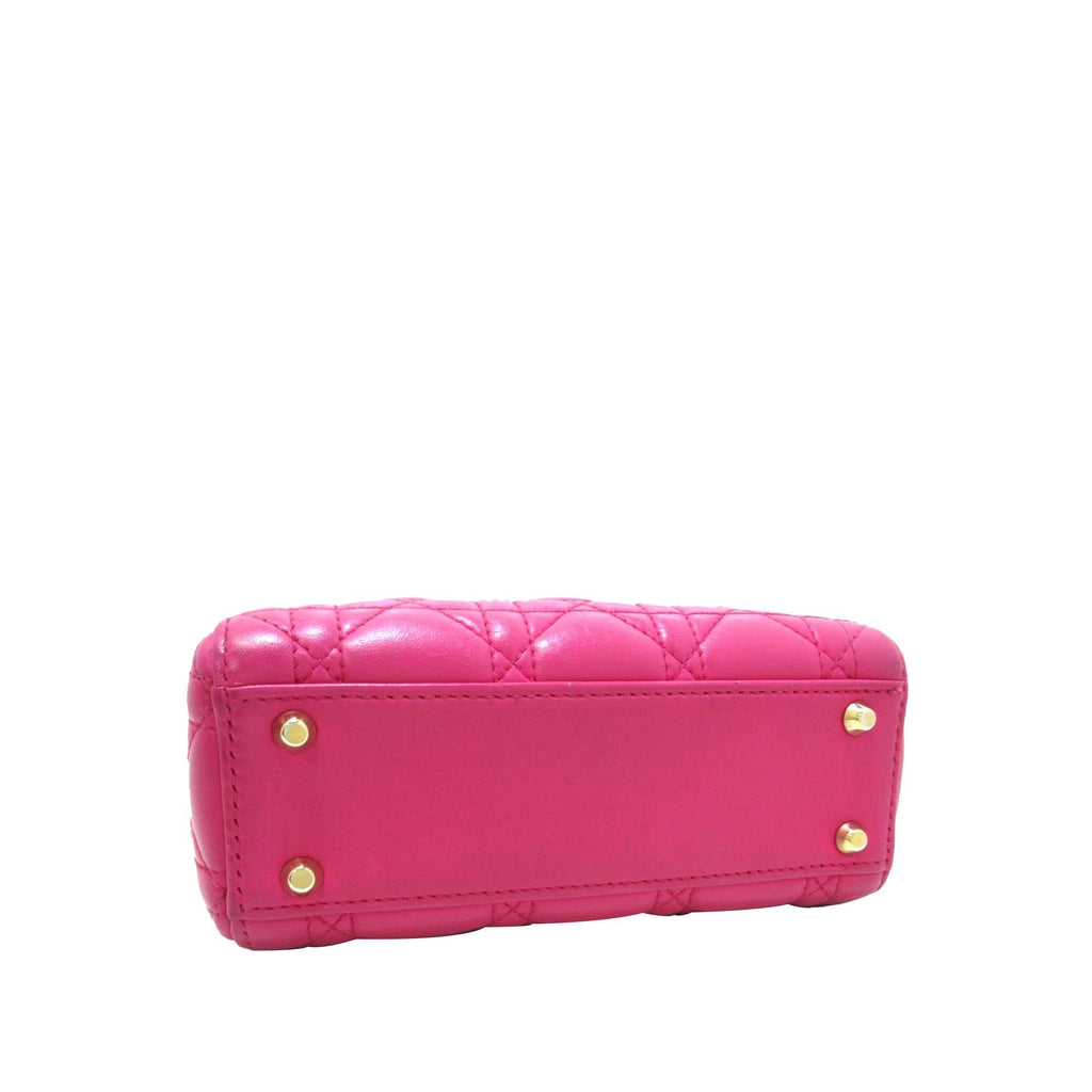 Dior Mini Lambskin Cannage Lady Dior (SHG-yft1UI)