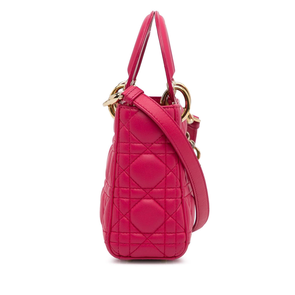 Dior Mini Lambskin Cannage Lady Dior (SHG-wGrjFc)