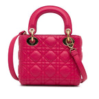 Dior Mini Lambskin Cannage Lady Dior (SHG-wGrjFc)
