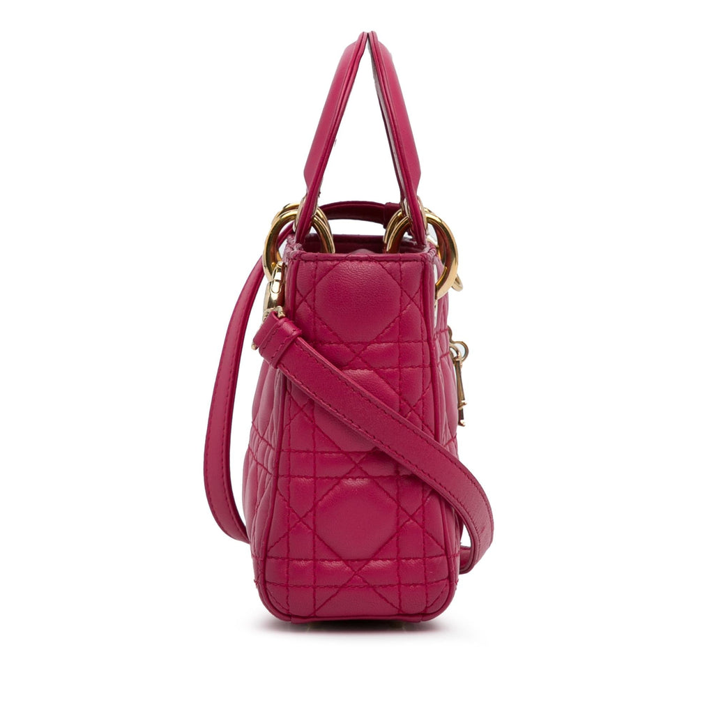 Dior Mini Lambskin Cannage Lady Dior (SHG-hmS7oy)