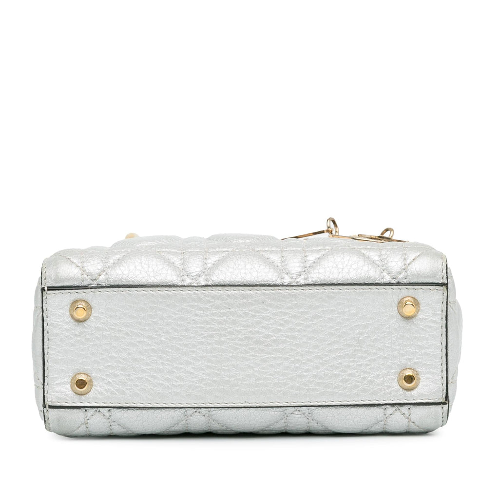 Dior Mini Lambskin Cannage Lady Dior (SHG-VMnf5t)