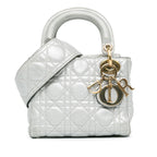 Dior Mini Lambskin Cannage Lady Dior (SHG-VMnf5t)