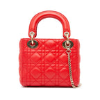 Dior Mini Lambskin Cannage Lady Dior (SHG-ERwhNq)