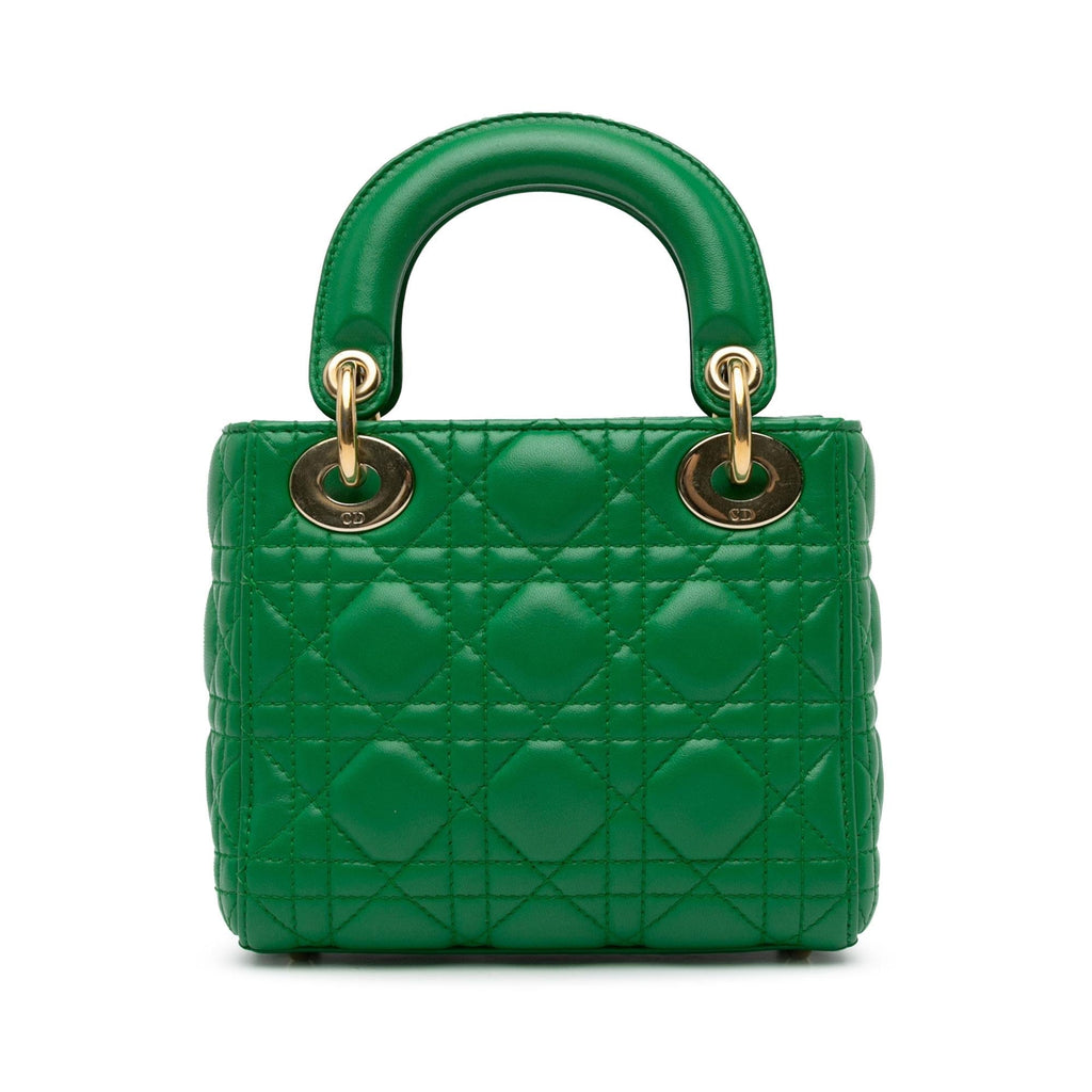 Dior Mini Lambskin Cannage Lady Dior (SHG-Lllqu0)