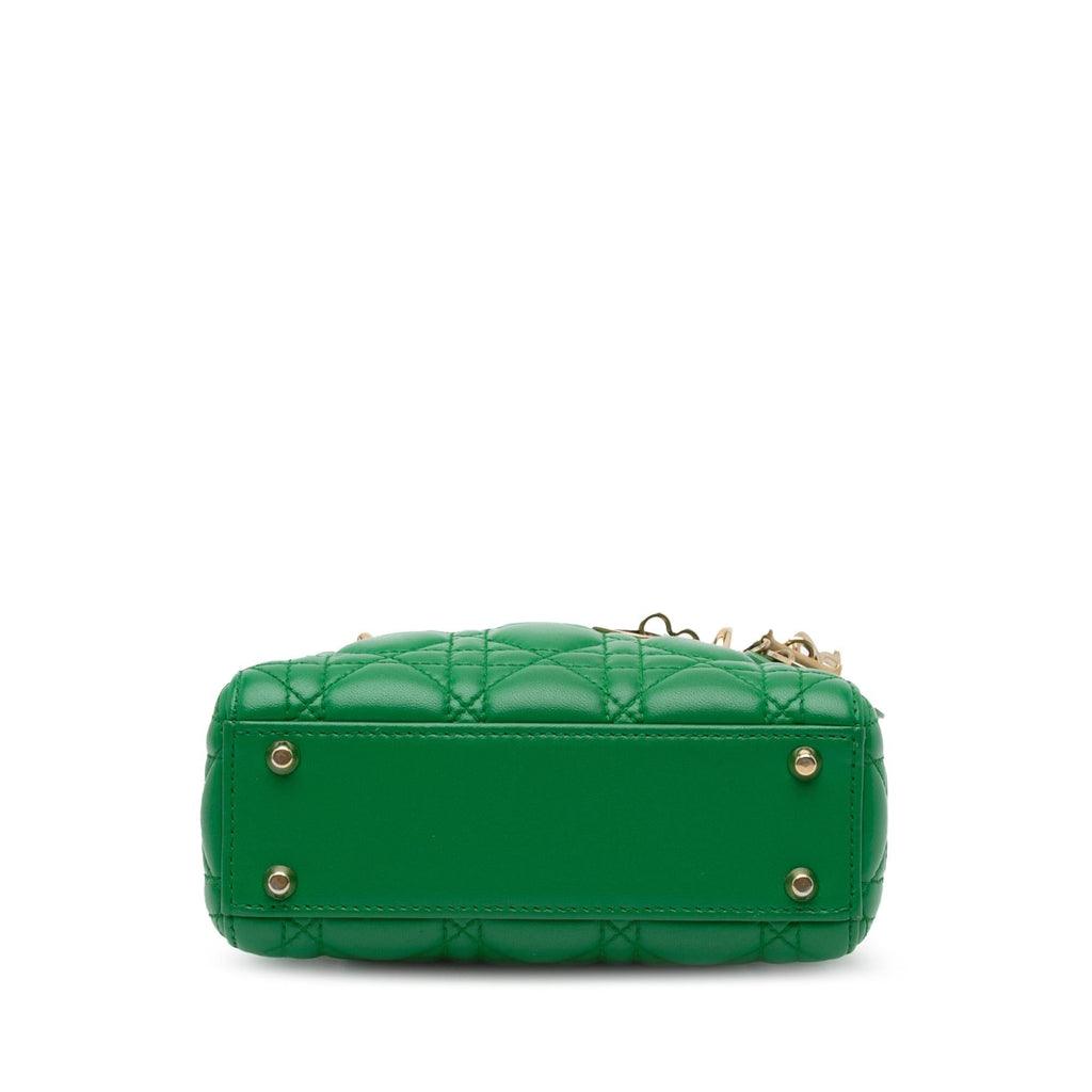 Dior Mini Lambskin Cannage Lady Dior (SHG-Lllqu0)